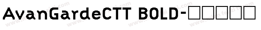 AvanGardeCTT BOLD字体转换